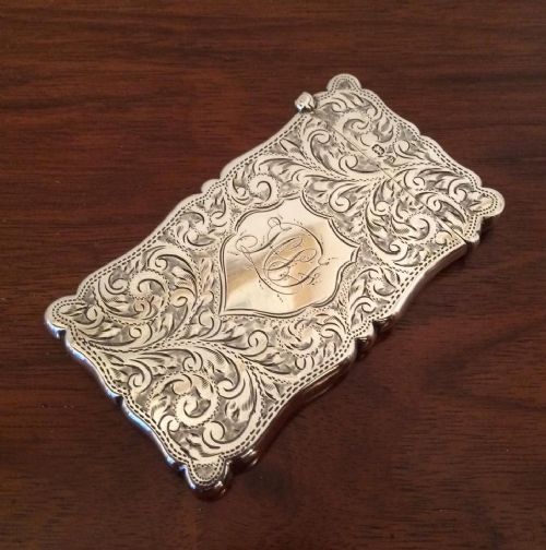 fig 1. Victorian Silver Card Case, 1901