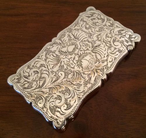 fig 2. Victorian Silver Card Case, 1901