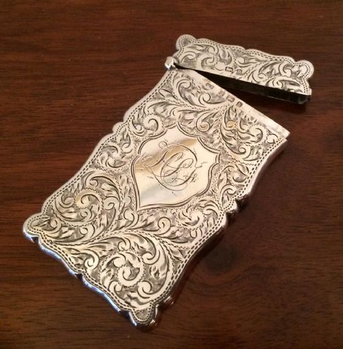 fig 3. Victorian Silver Card Case, 1901