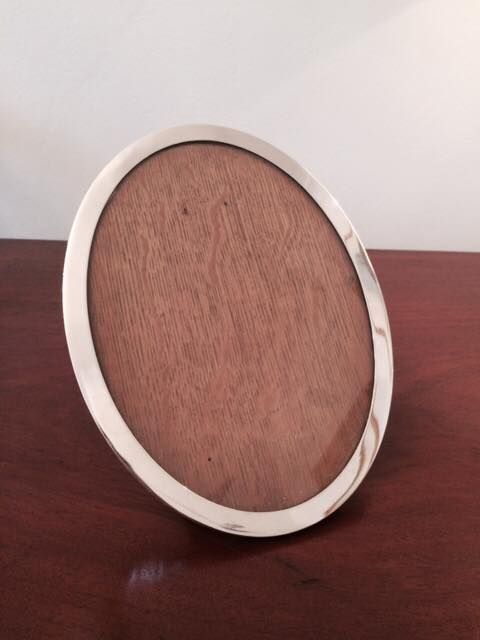 Large Oval Silver Photograph Frame, 1910