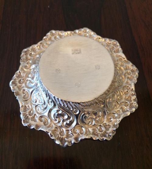 fig 2. Victorian Edinburgh Silver Bon Bon Dish, 1895