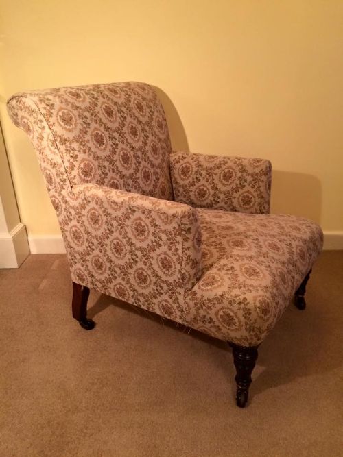 fig 1. Superb Victorian Easy Armchair