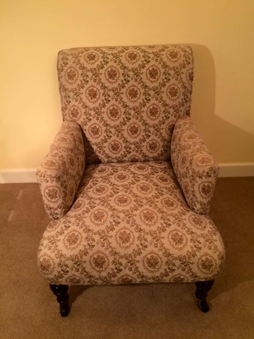 fig 2. Superb Victorian Easy Armchair