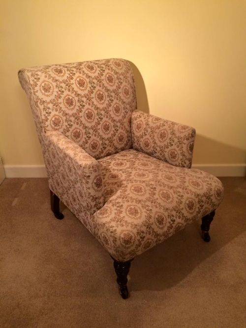 fig 3. Superb Victorian Easy Armchair