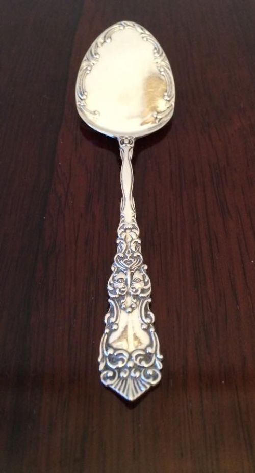 fig 2. Victorian Silver Preserve Spoon, Levi & Salaman