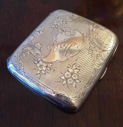 Superb Chester Silver Cigarette Case, 1903
