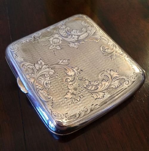 fig 3. Superb Chester Silver Cigarette Case, 1903