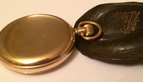 fig 1. Stunning 9 Carat Gold Full Hunter Pocket Watch