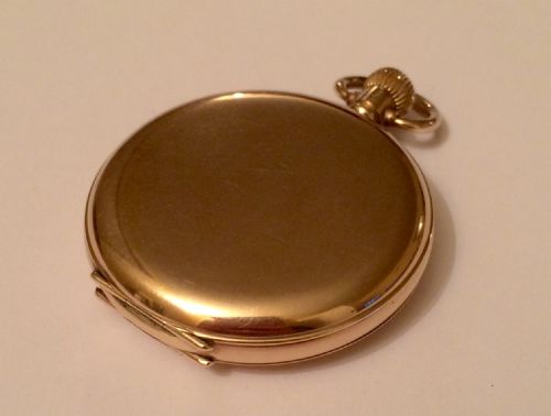 fig 2. Stunning 9 Carat Gold Full Hunter Pocket Watch