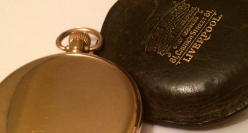 fig 3. Stunning 9 Carat Gold Full Hunter Pocket Watch