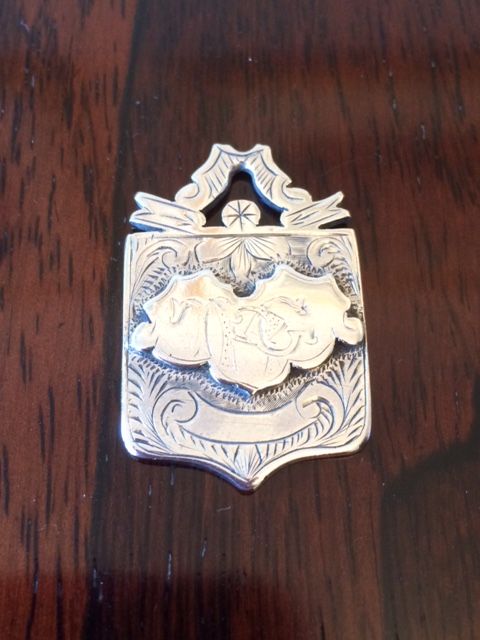 Victorian Silver Fob/medal, 1892