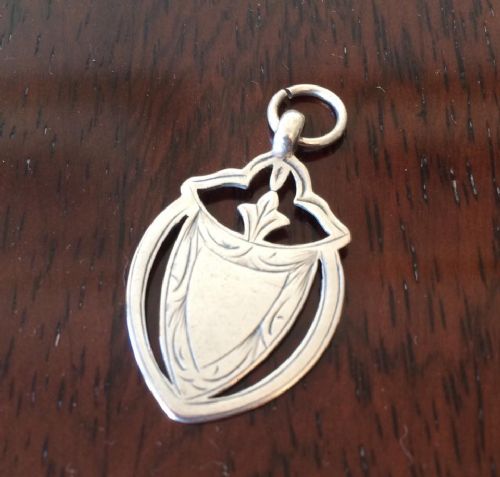fig 1. Lovely Silver Fob for Pocket Watch