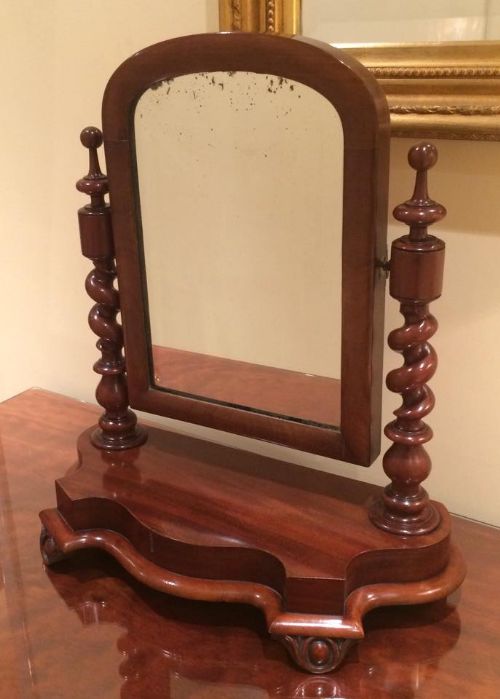 Victorian Mahogany Dressing Table Mirror, Circa 1870