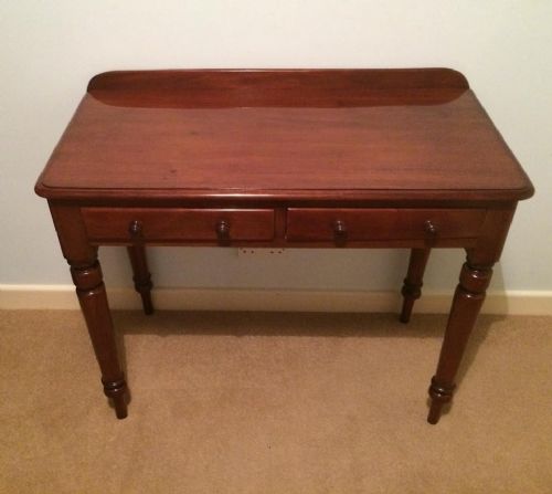 Victorian Mahogany Writing Table/side Table