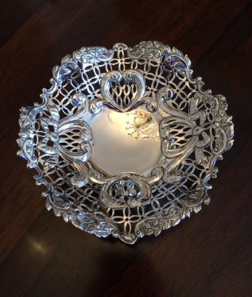 Victorian Silver Bon Bon Dish,