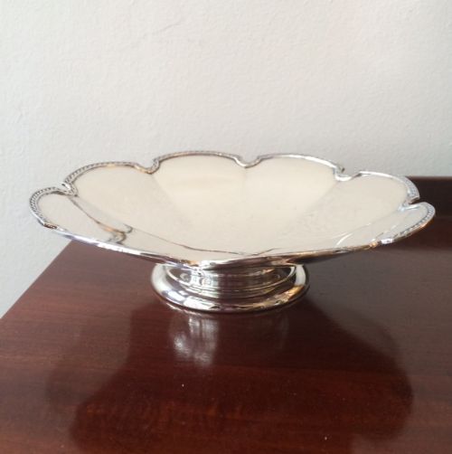 Solid Silver Tazza by Mappin & Webb, Hallmarked Sheffield 1944