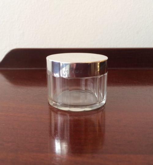 Silver Topped Dressing Table Jar, 1933