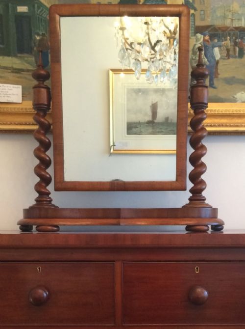 Victorian Mahogany 
 Dressing Table Mirror