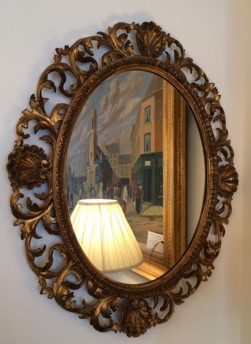 Stunning Victorian Gilt Wood Mirror