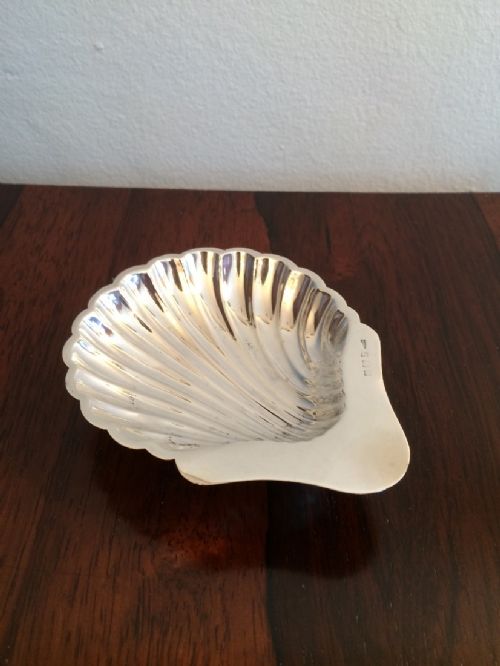 Silver Shell Butter Dish
