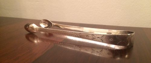 Georgian Silver Sugar Tongs, London 1799