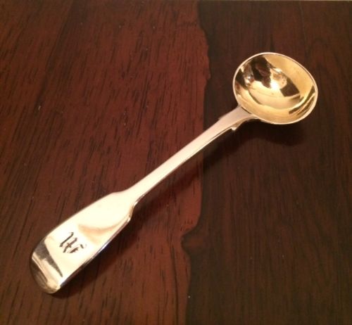 Victorian Silver Salt Spoon, London 1842