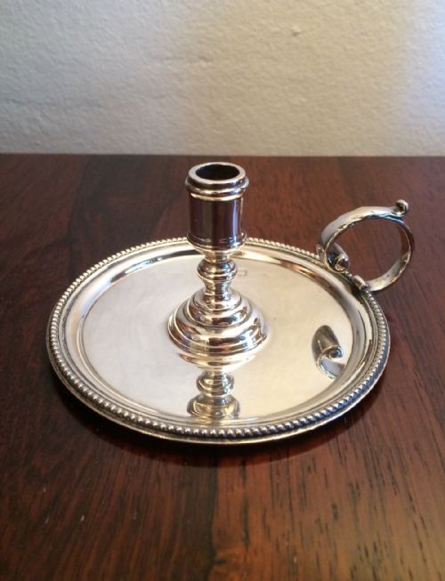 Victorian Silver Chamberstick, London 1897