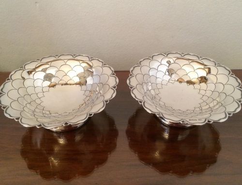 Pair Silver Bon Bon Dishes by Mappin & Webb
