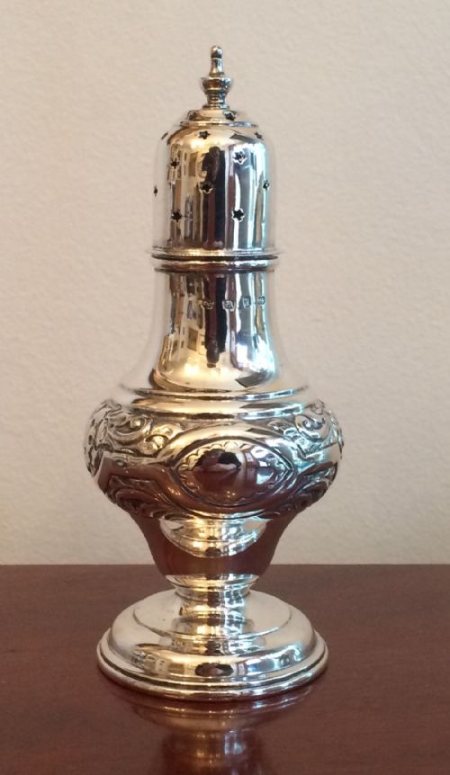 Victorian Solid Silver Sugar Caster, 1898