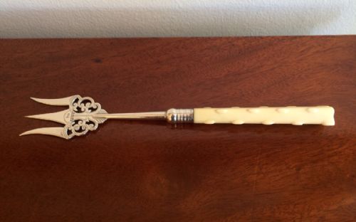 Edwardian Silver Bread Fork, Chester 1906