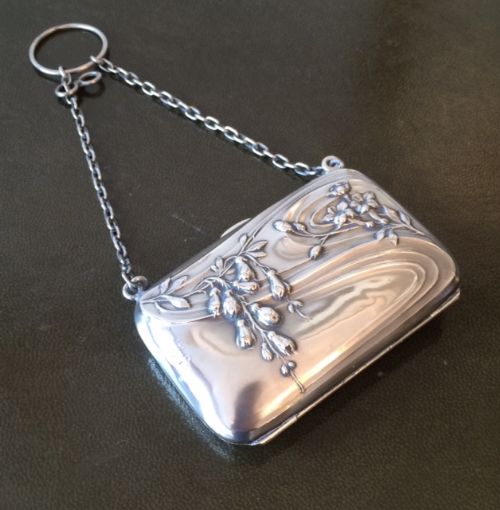 Art Nouveau Silver Purse, Hallmarked Chester 1918