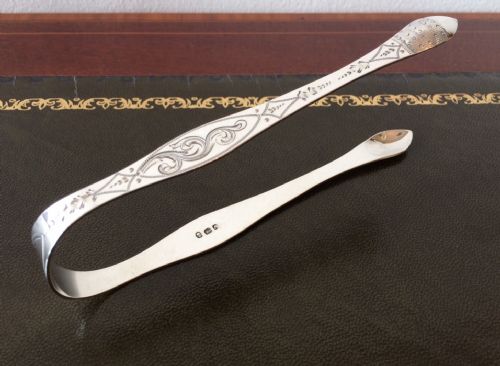 Georgian Silver Sugar Tongs, London 1796 (Peter & Ann Bateman)