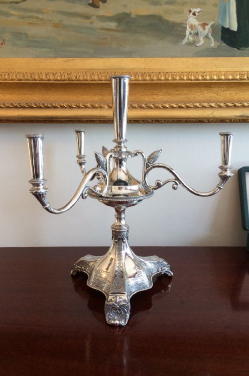 Impressive Edwardian Solid Silver Centrepiece, Hallmarked London 1906 by Horace Woodward & Co Ltd.
