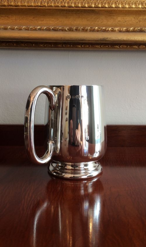 George V Pint Tankard, Hallmarked Birmingham 1932 (380 Grams)