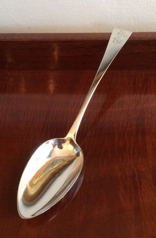 George III Silver Serving Spoon, Hallmarked London 1811 by John Lias