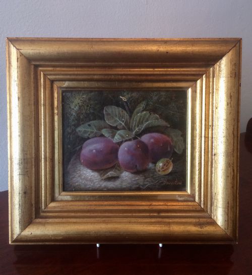 fig 1. Victorian Still Life Oil Painting by Oliver Clare (1853 - 1927)