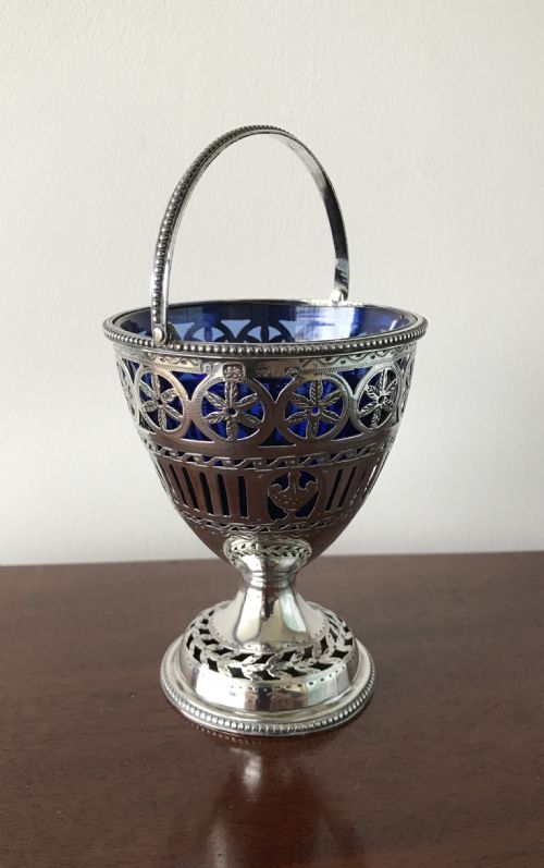 Very Fine George III Silver Sugar Basket, 1780