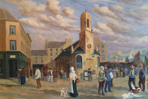fig 1. Large Oil Painting by Edward Christian Quayle (1871 - 1946)