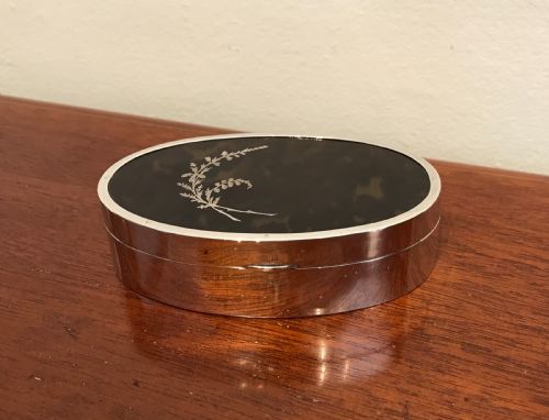 Quality George V Silver & Tortoiseshell Jewellery Box, Hallmarked Birmingham 1914 by Levi & Salaman