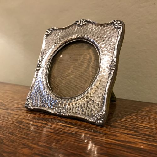 Arts & Crafts Silver Photograph Frame, Birmingham 1903 by Henry Matthews