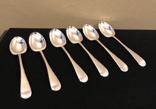 Six Edwardian Silver Tea Spoons