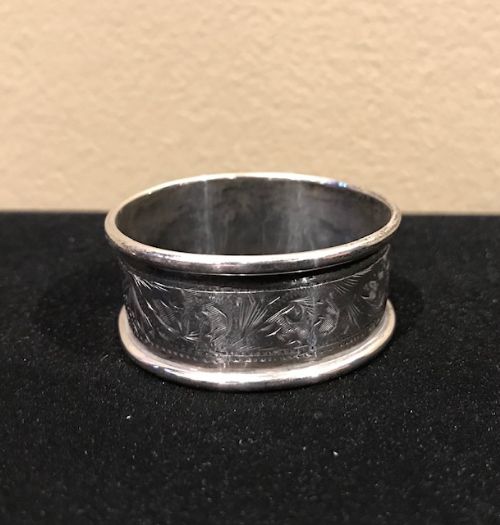 George V Solid Silver Napkin Ring