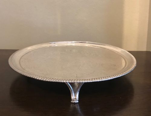 fig 1. George III Silver Waiter by Bateman, 1808
