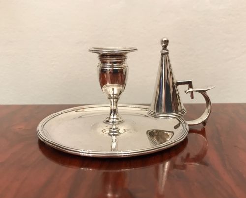 George III Silver Chamberstick, London 1796 by John Edwards III