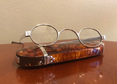 George IV Silver Spectacles and Original Tortoiseshell Case