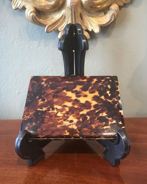 Victorian Tortoiseshell Aide Memoire Card Case