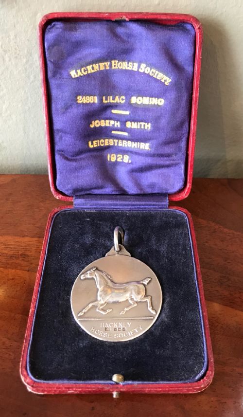 George V Solid Silver Hackney Horse Society Silver Medal