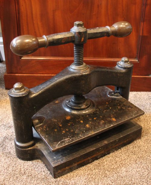 Victorian Cast Iron Book Press