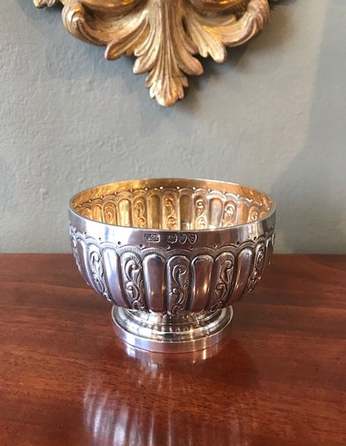 Quality Victorian Solid Silver Bowl, Hallmarked London 1893 by Robert James Chaplin & Sons.