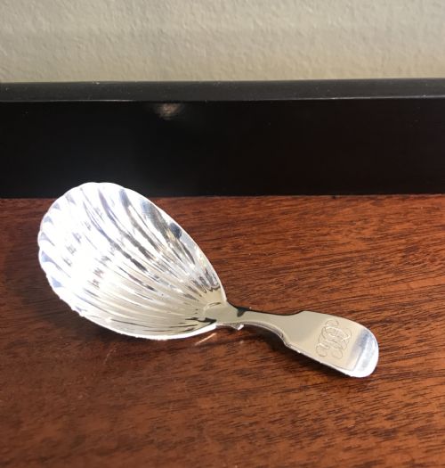 George III Silver Caddy Spoon, 1815